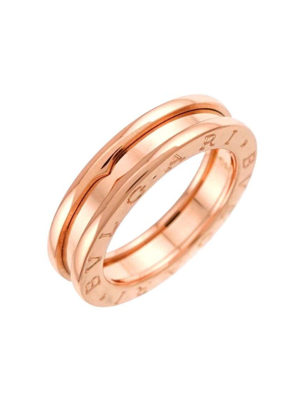 Bvlgari B.zero1 Band 51 Ring 18k Pink Gold 750